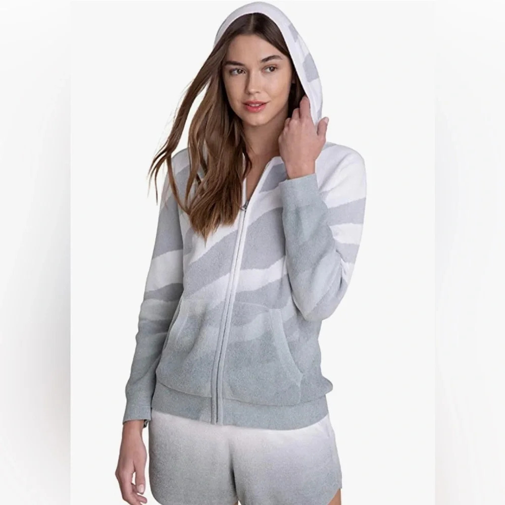 ! Barefoot CozyChic Ultra Lite Ocean Reef Hoodie Small